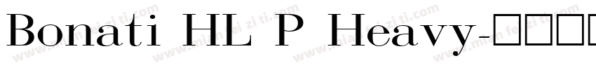 Bonati HL P Heavy字体转换